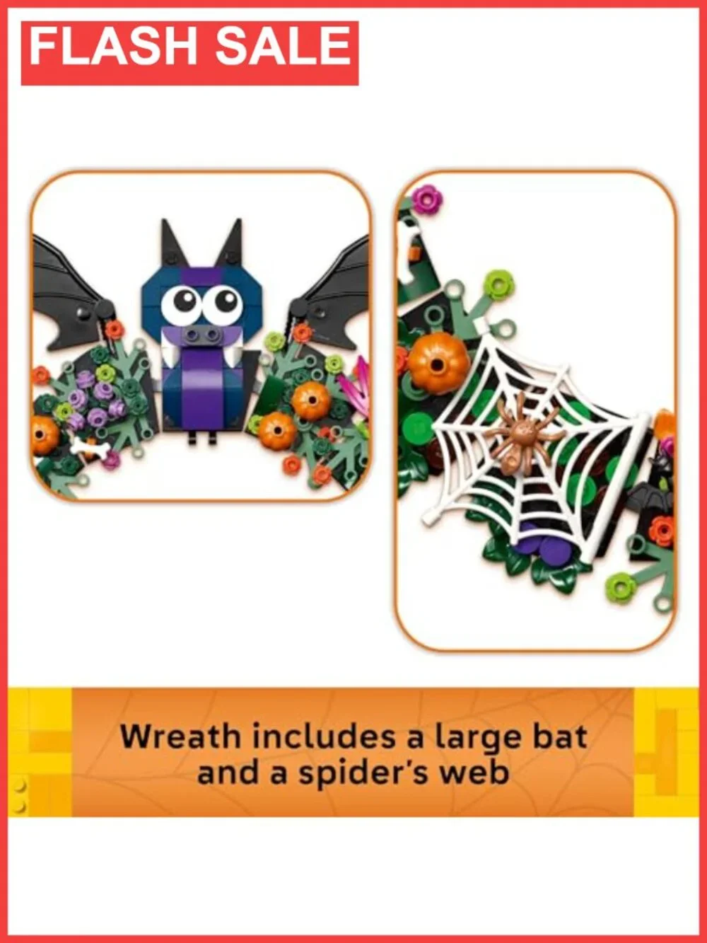 LEGO Halloween Wreath 617 Piece Building Set